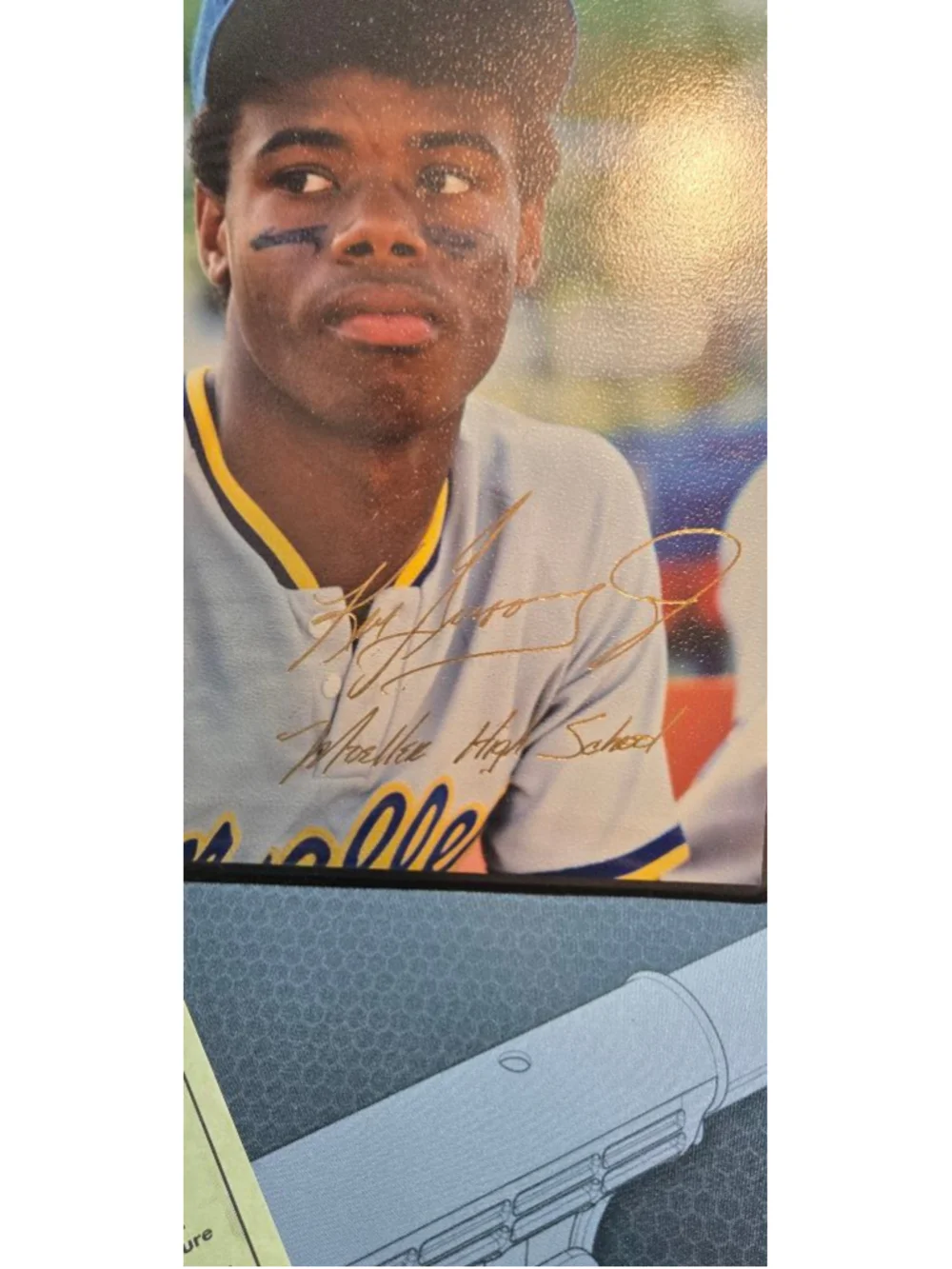 Bleachers Ken Griffey Jr. Moeller High School Trading Card Black Gold One S